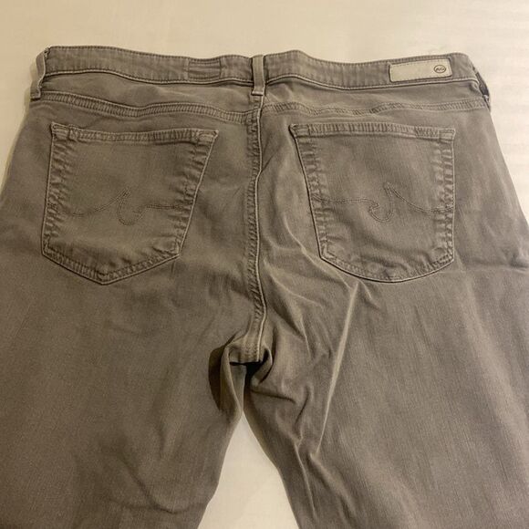 Gray Casual Pants AG Adriano Goldschmied The Stevie ankle zip size 32R - Picture 9 of 10